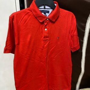 Tommy Hilfiger red polo shirt